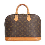 Louis Vuitton Alma Monogram Handbag Canvas Brown