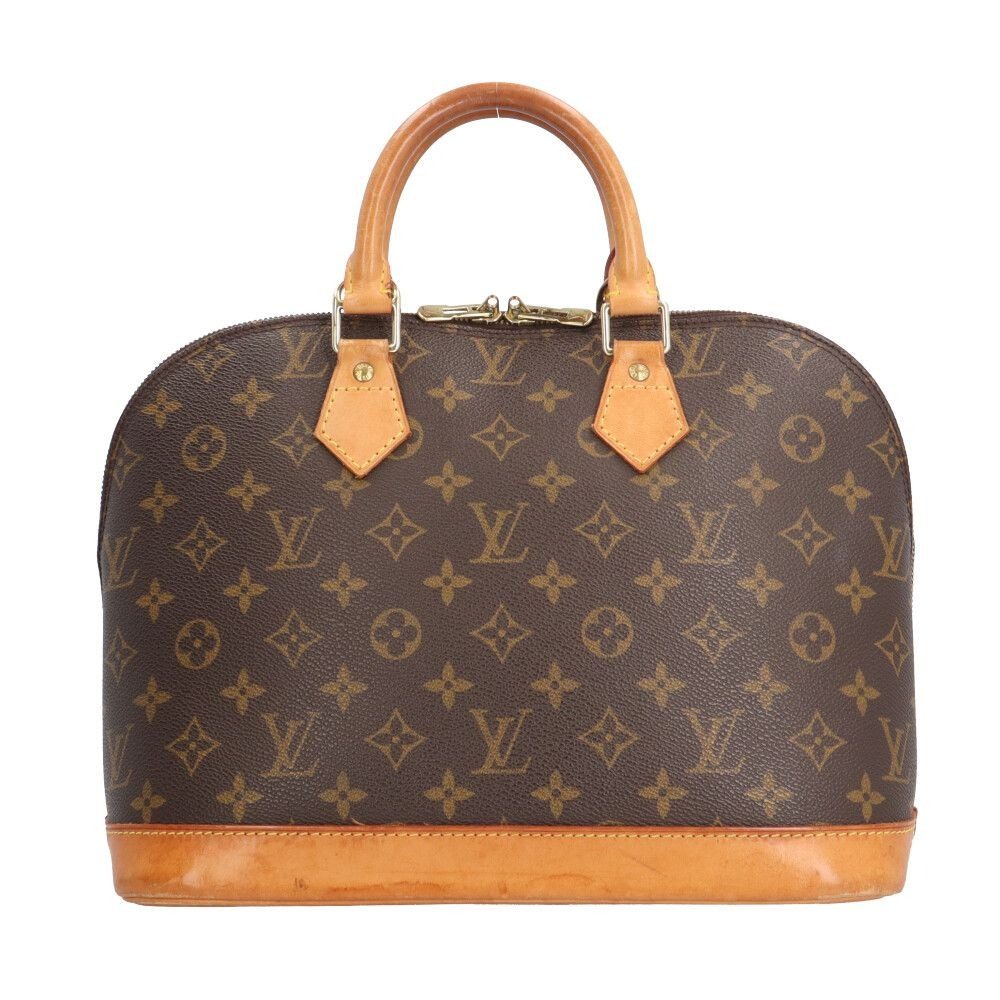 Louis Vuitton Alma Monogram Handbag Canvas Brown