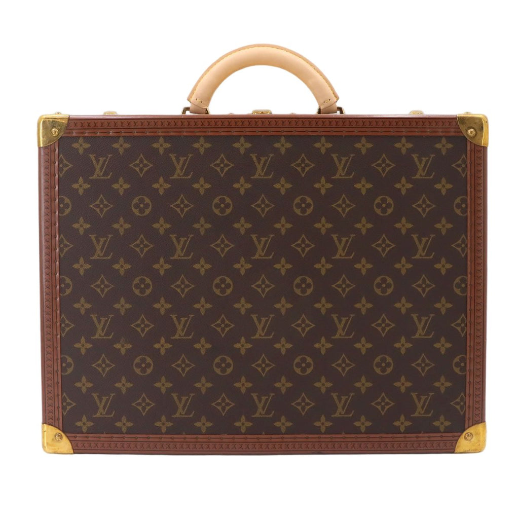 Louis Vuitton Monogram Coteville 45 Trunk Case Business Bag Brown