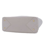 Chanel Tote Bag Gray Gold Calfskin Quilted — view 3