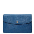 Louis Vuitton Epi Montaigne 27 Second Bag Clutch Toledo Blue Leather