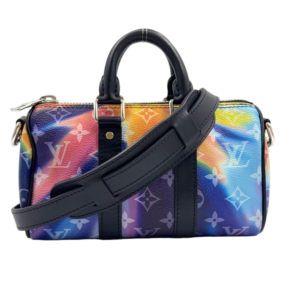 Louis Vuitton Sunset Keepall XS Monogram 2-Way Shoulder Leather Black Multicolor