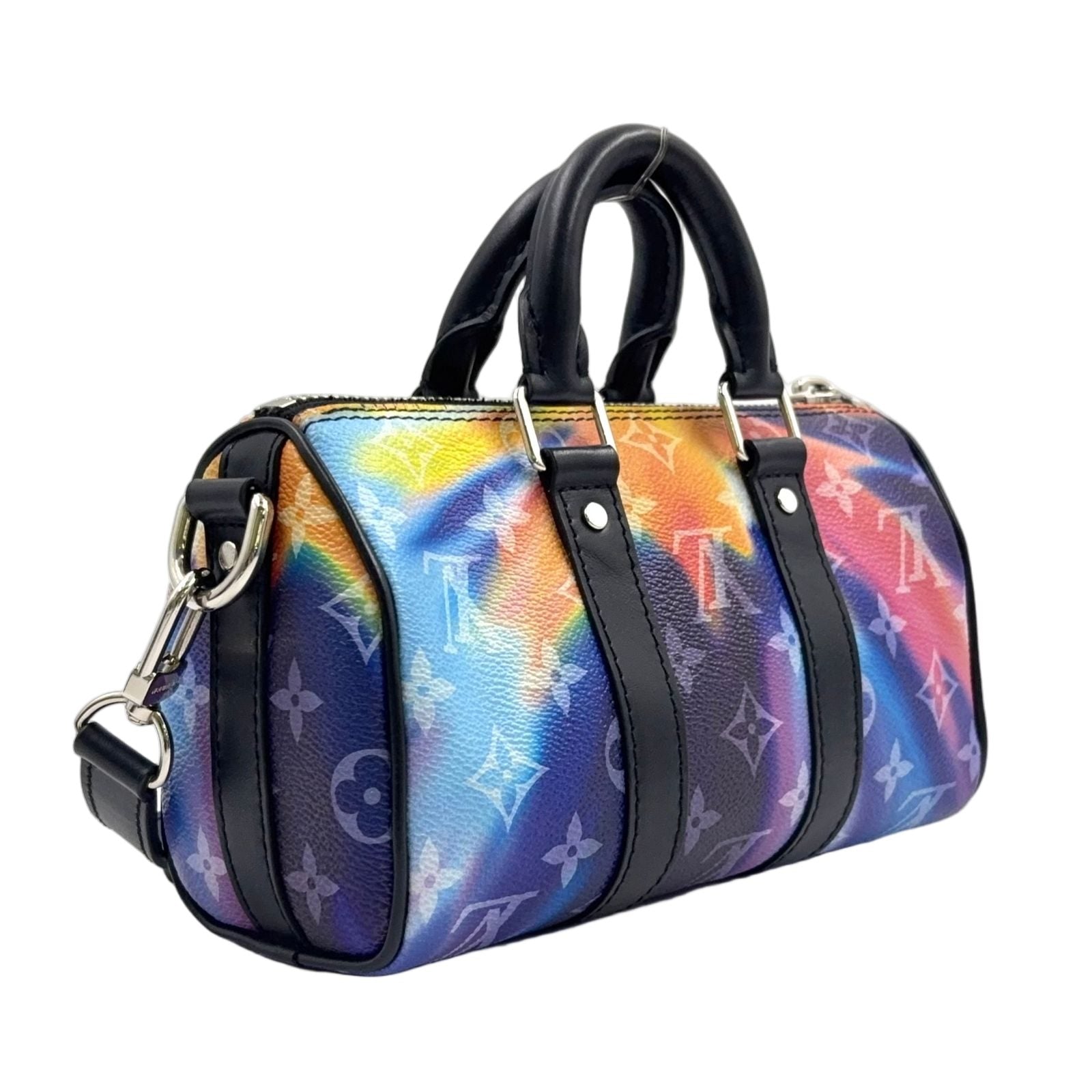 Louis Vuitton Sunset Keepall XS Monogram 2-Way Shoulder Leather Black Multicolor — view 2