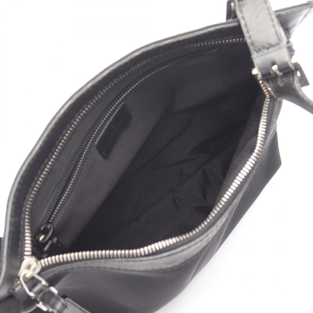 Gucci Shoulder Bag Black Canvas Leather — view 3