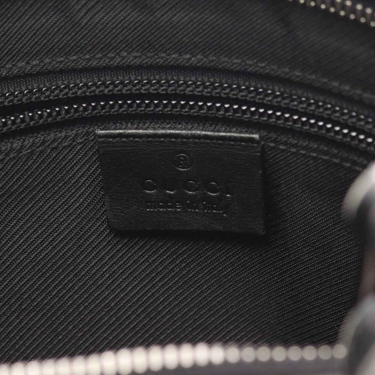Gucci Shoulder Bag Black Canvas Leather — view 4