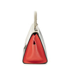 Celine Small Tricolor Trapeze Black Red Calfskin Leather Messenger Bag — view 3