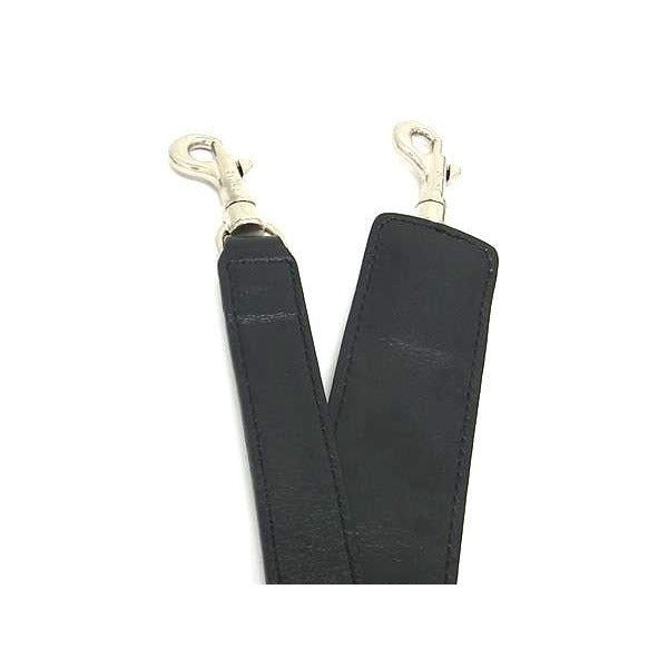 Celine Leather Shoulder Strap For Bag Belt Black — view 3