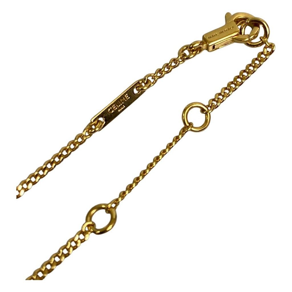 Celine Triomphe Rhinestone Necklace 42 cm — view 6