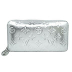 Louis Vuitton Zippy Wallet Coin Case Card Silver