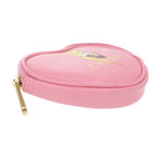Gucci Bananya Heart Shape Leather Pink Coin Case 0415