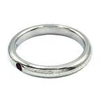Tiffany & Co Stacking Band Ruby Silver Red Ring — view 2