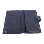 Chanel Long Wallet Coco Mark Black Caviar Leather Bifold Clasp — view 3