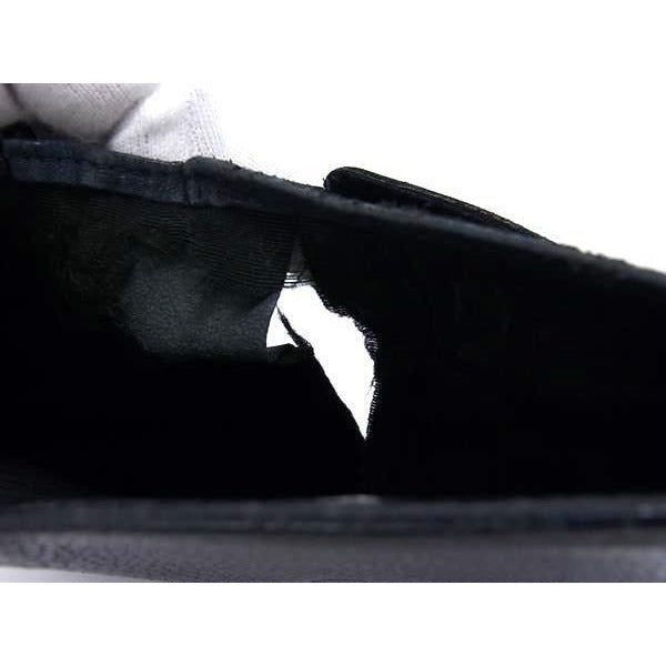 Chanel Long Wallet Coco Mark Black Caviar Leather Bifold Clasp — view 7