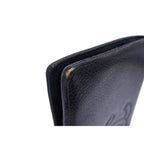 Chanel Long Wallet Coco Mark Black Caviar Leather Bifold Clasp — view 8