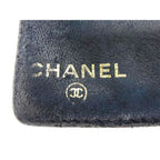 Chanel Long Wallet Coco Mark Black Caviar Leather Bifold Clasp — view 9