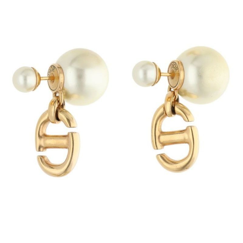Dior CD Icon Faux Pearl Earrings