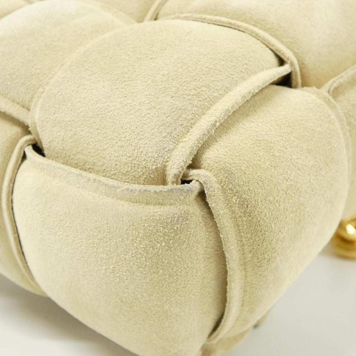 Bottega Veneta Shoulder Bag Suede Beige — view 3