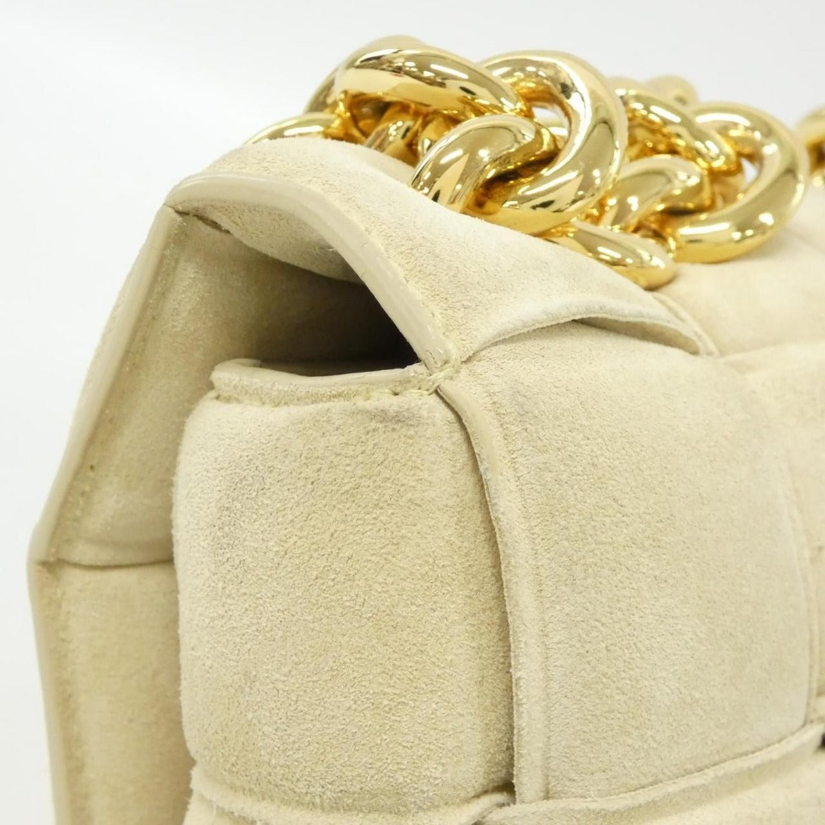 Bottega Veneta Shoulder Bag Suede Beige — view 5