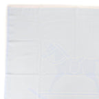 Hermes Wool Baby with Fringe Shawl Light Blue Scarf — view 3