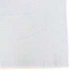 Hermes Wool Baby with Fringe Shawl Light Blue Scarf — view 5