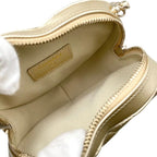 Chanel Shoulder Bag Heart Chain Ap2784 Quilted Lambskin Metallic — view 7