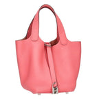 Hermes Picotin Lock PM Troyon Clemence Rose Azalea