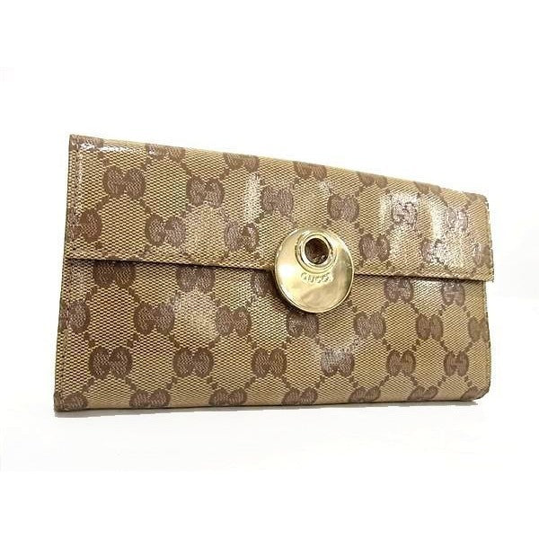Gucci Eclipse GG Crystal Folded Long Wallet