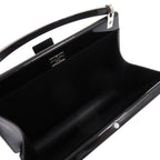 Louis Vuitton Plastic Leather Black Silver Hardware Handbag 0745 — view 7
