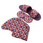 Gucci Geometric Travel Set Eye Mask Slippers Air Pillow Pouch