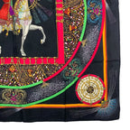 Hermes Scarf Silk Carre 90 Feux D'artifice Black — view 5