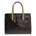 Louis Vuitton Catalina BB Patent Leather Tote Bag Brown