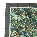 Hermes Scarf Carre 90 Cols Verts Silk Green — view 2