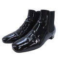 Prada Enamel Side Gore Boots Black 35.5