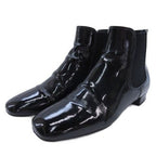 Prada Enamel Side Gore Boots Black 35.5
