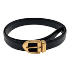 Louis Vuitton Ceinture Classic Epi Unknown Leather Black Belt Gold