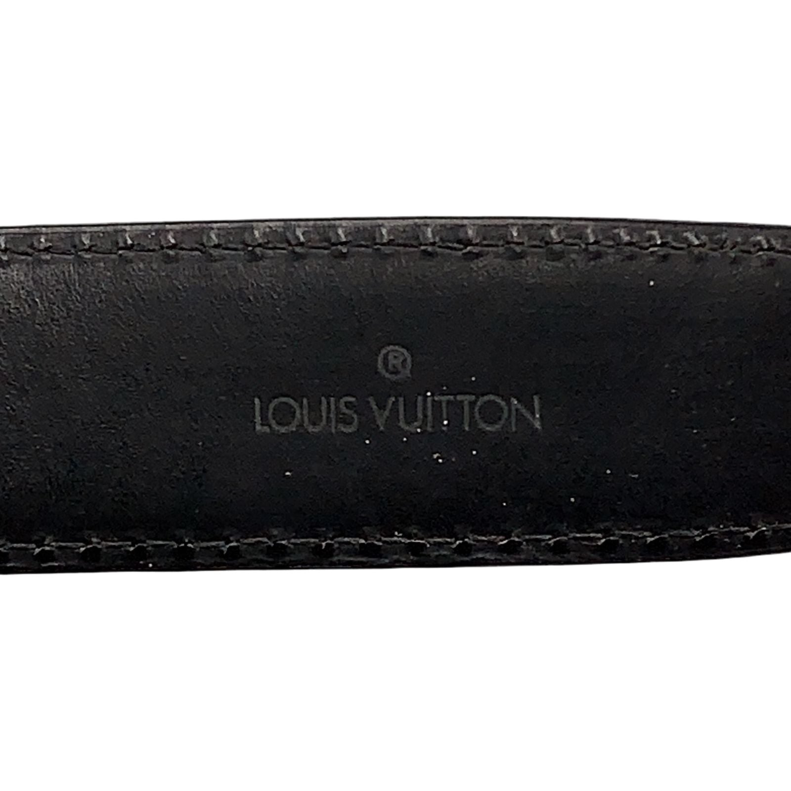 Louis Vuitton Ceinture Classic Epi Unknown Leather Black Belt Gold — view 2