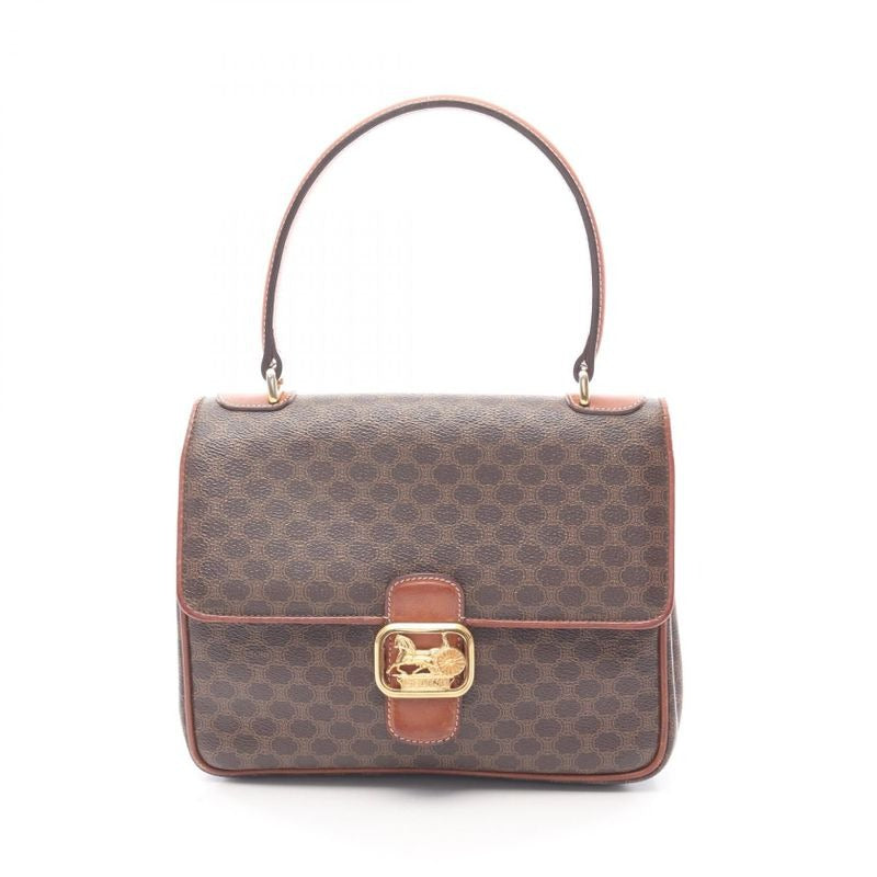Celine Handbag Macadam Da-ninebrown Leather Car