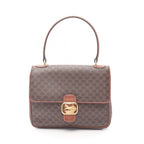 Celine Handbag Macadam Da-ninebrown Leather Car