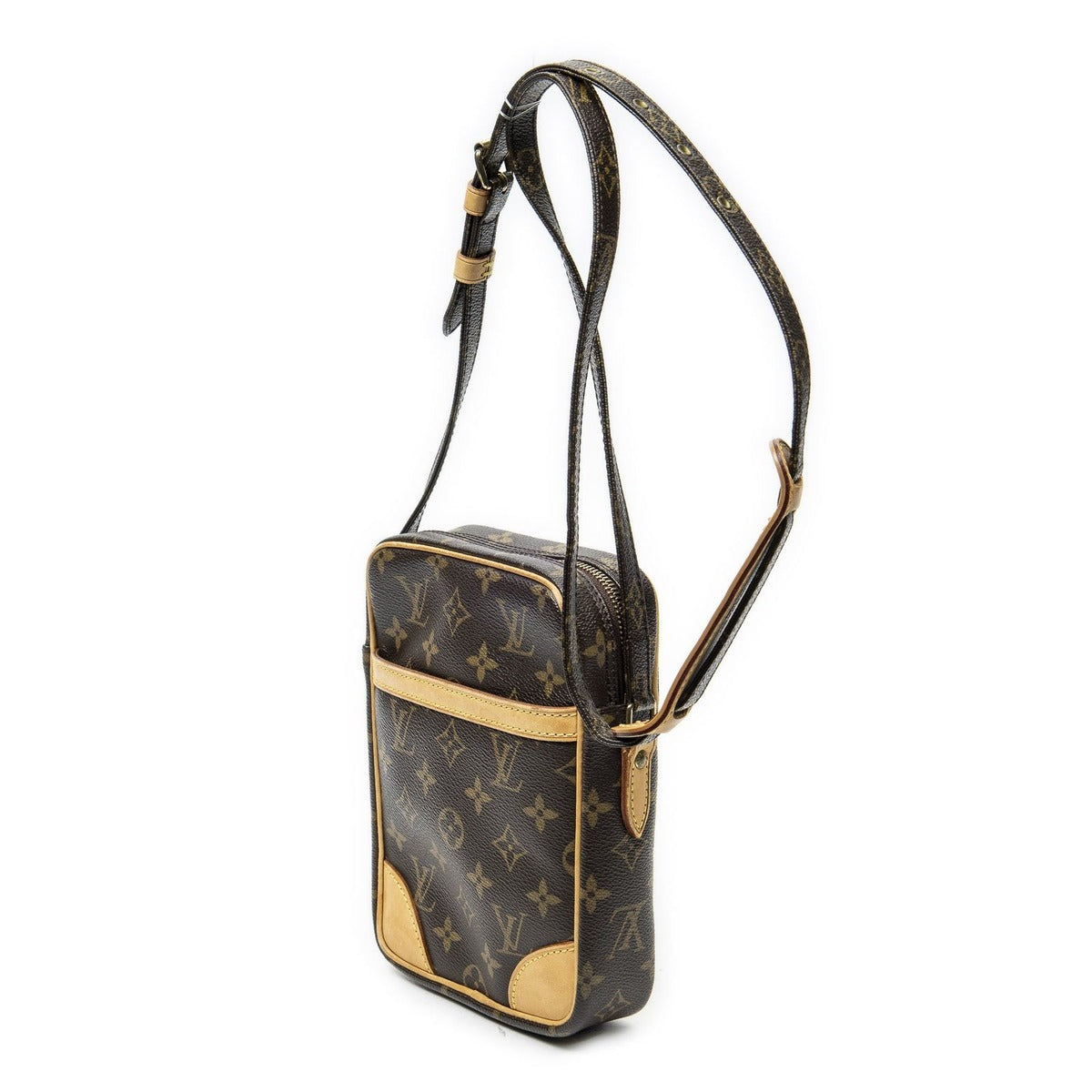 Louis Vuitton Danube Brown Monogram Canvas Shoulder Bag — view 2
