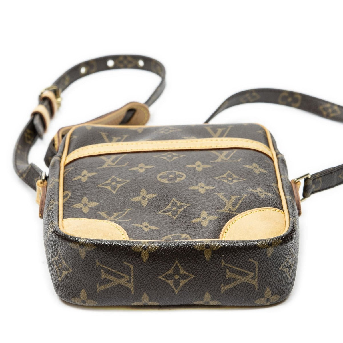 Louis Vuitton Danube Brown Monogram Canvas Shoulder Bag — view 6