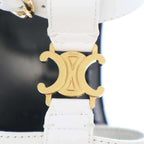 Celine Clea Cles a Triomphe Gladiator Sandals White Black 36 — view 7