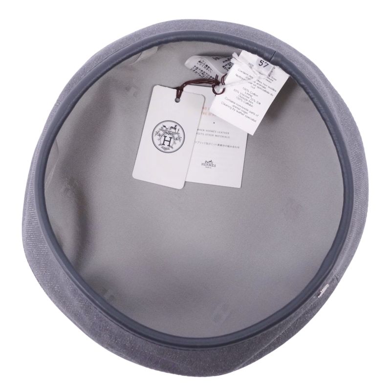 Hermes Hat 22 SS Santore Beret Cotton — view 6