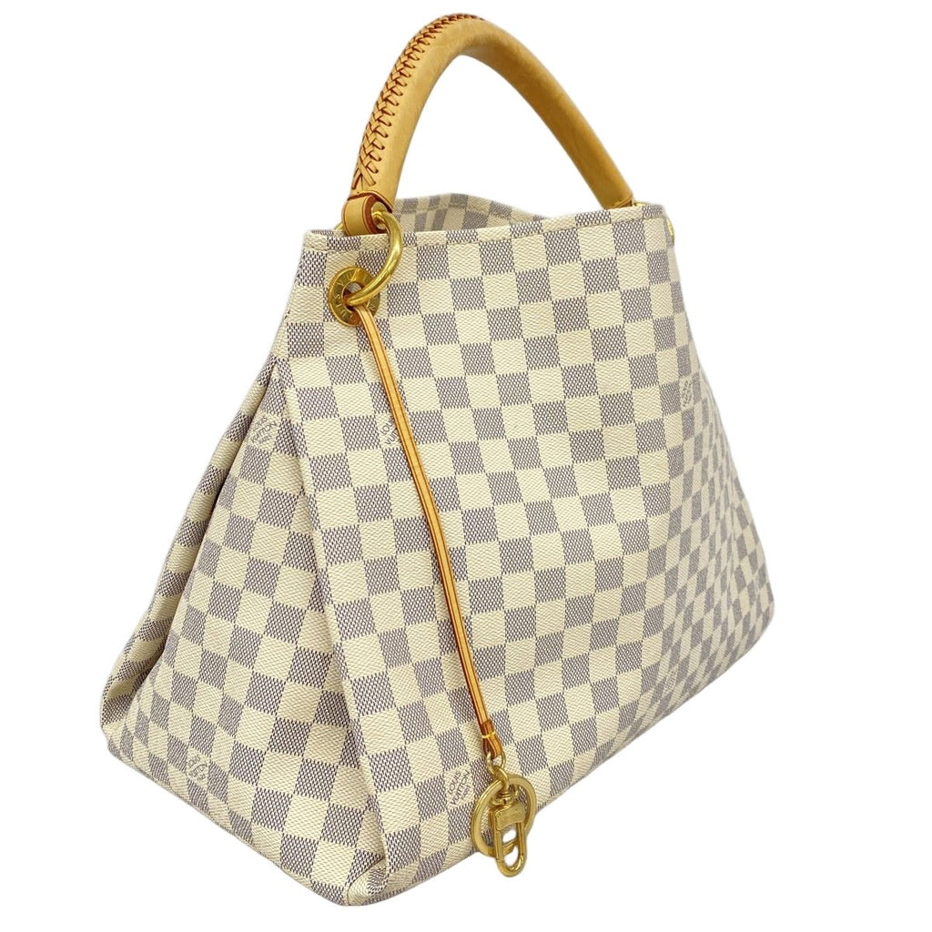 Louis Vuitton Tote Damier Azur Artsy MM White — view 2
