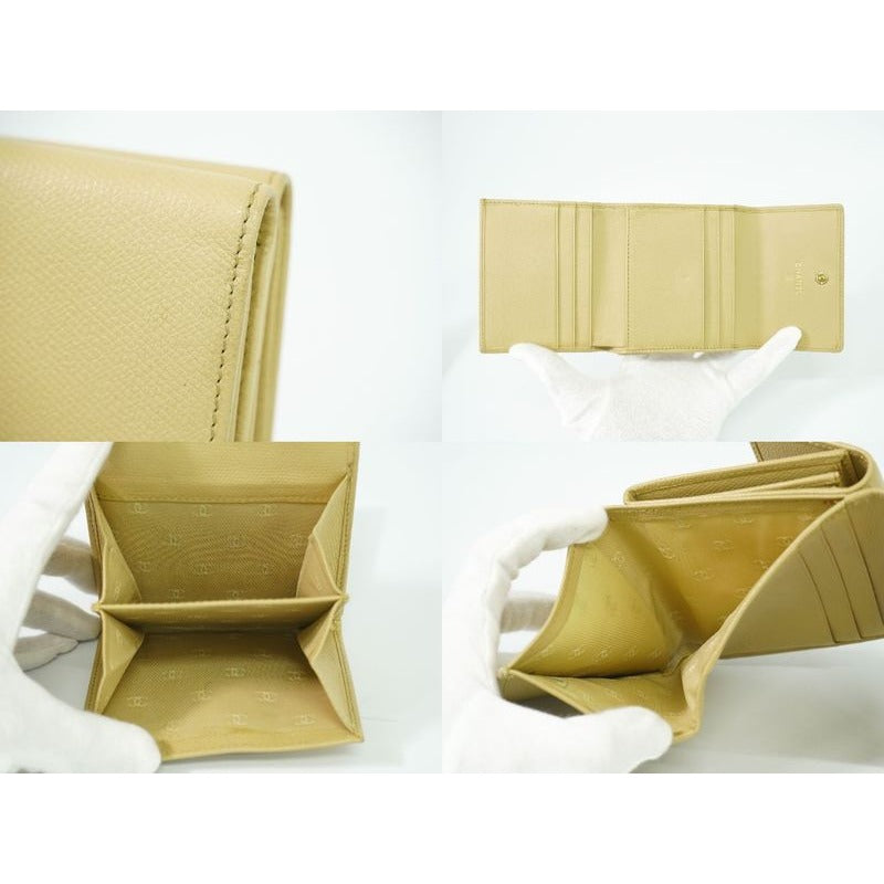 Chanel Coco Mark Button Trifold Fold Wallet Compact — view 8