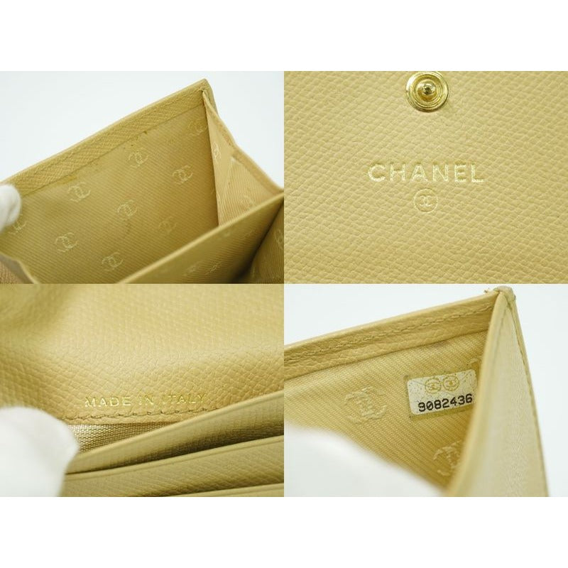 Chanel Coco Mark Button Trifold Fold Wallet Compact — view 9
