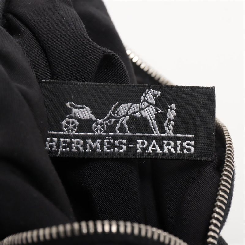 Hermes Bolide Pouch 15 Canvas Black — view 4