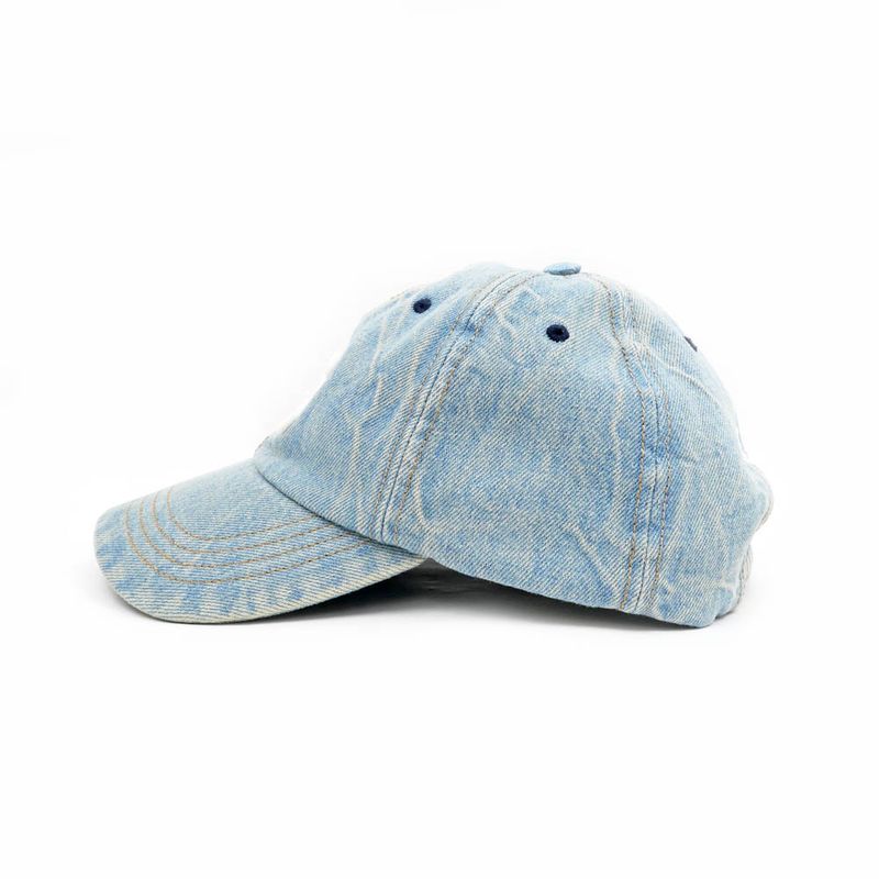 Celine Baseball Cap Triomphe Denim S Size Light Blue Apparel Hat — view 4