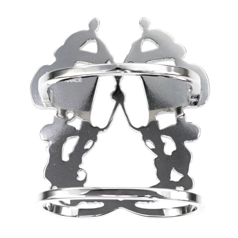 Hermes Scarf Ring 70 Brid De Gala Silver Color Small Accessories — view 2