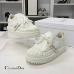 Dior Id Logo Leather Rubber Sneakers