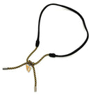 Fendi Necklace FF Vertigo Leather Black — view 2